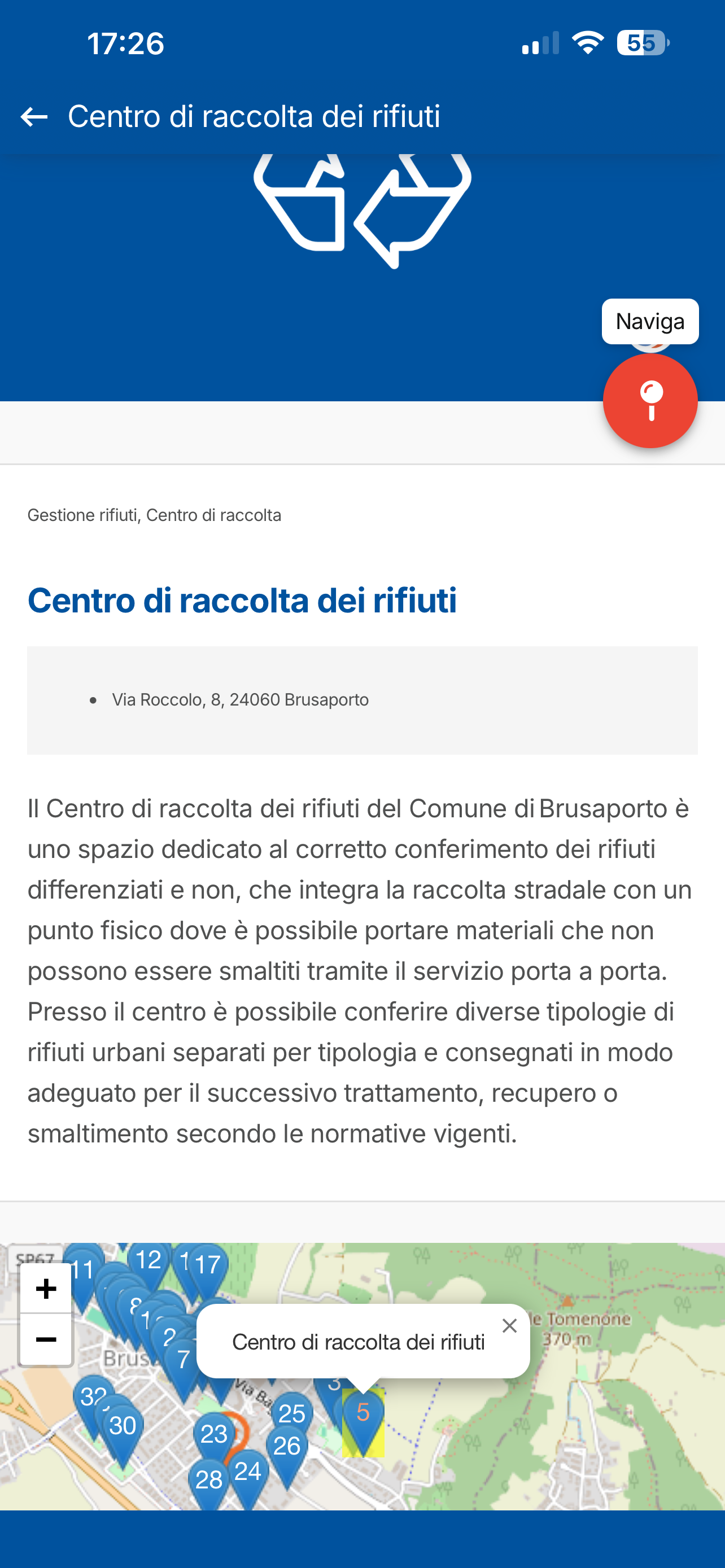 Immagine della segnalazione