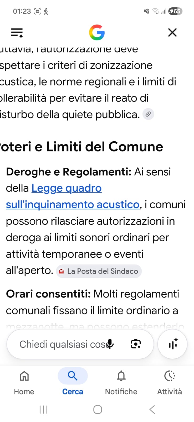 Immagine della segnalazione